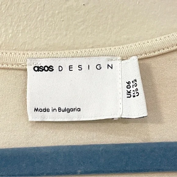 ASOS Design Cream Midi Dress - Picture 5 of 5